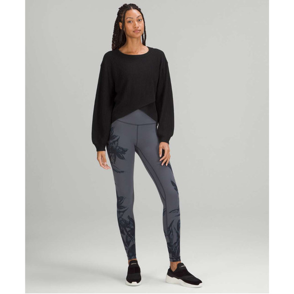 Lululemon Cashmere Reversible Soft Relaxed Sweater Black 10 NWOT - Picture 6 of 13